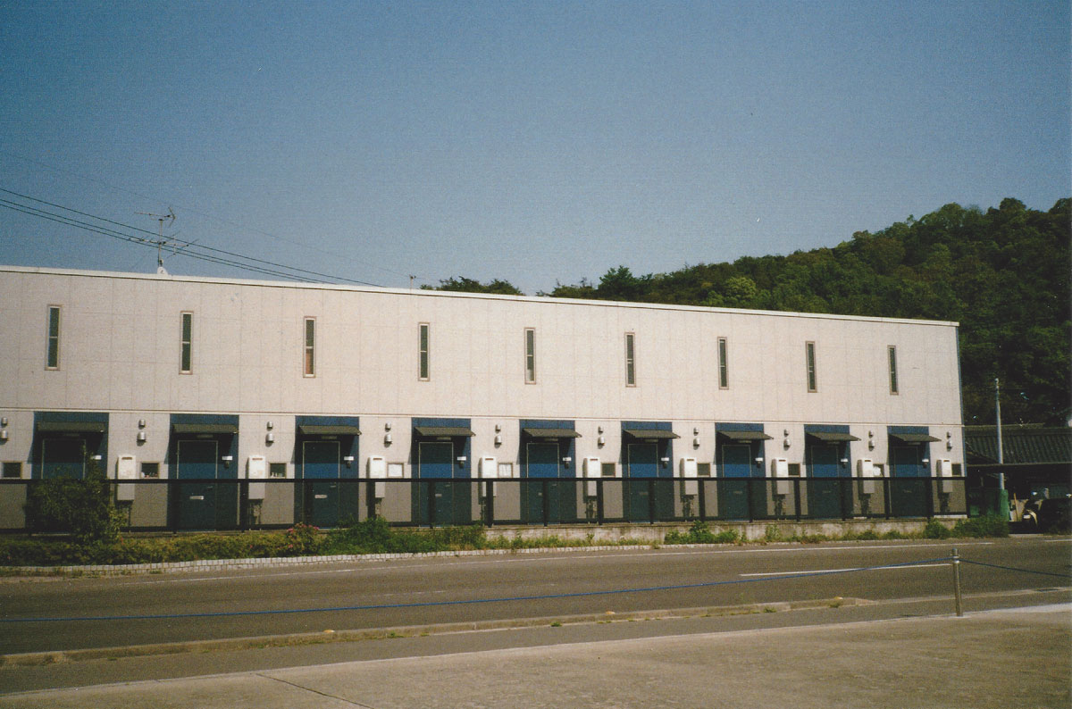 blue doors skinny windows